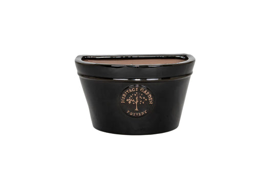Woodlodge Edwardian Wall Planter 20cm - Black