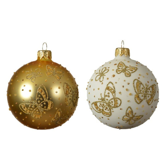 Bauble Matt Butterflies