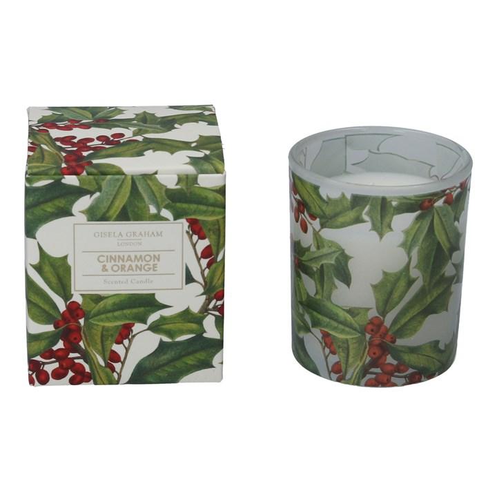 Gisela Graham Cinnamon & Orange Scented Candle - Small