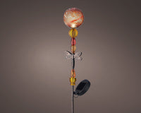 Solar Dragonfly Orange Stake Light