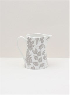 Gisela Graham Grey Garden Bone China Jug Small