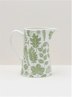 Gisela Graham - Green Garden Study Bone China Small Jug