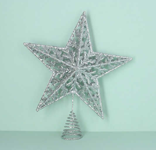 Tree Topper - Silver Wire 5 Point Star
