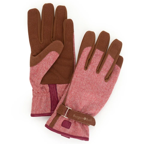 Burgon & Ball Love The Glove - Red Tweed S/M