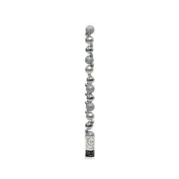 Silver Mix Baubles