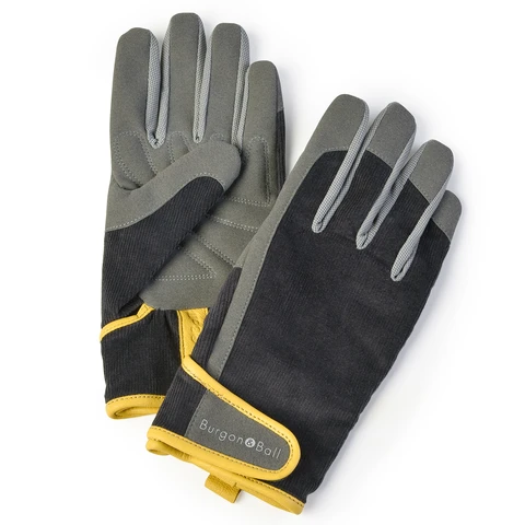 Burgon & Ball Dig The Glove - Grey Corduroy L/XL