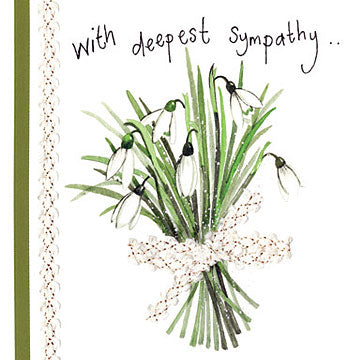 Snowdrop Sympathy Card