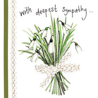 Snowdrop Sympathy Card