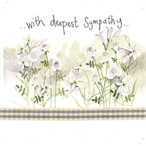 Sympathy Flowers Sympathy Card