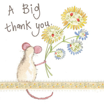 Mouse Thank You Card