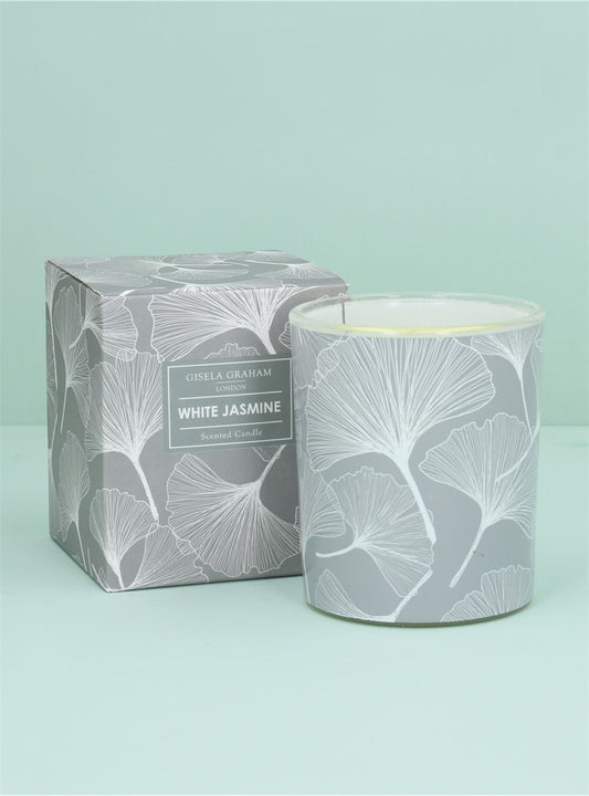 Gisela Graham Boxed Scented Candle - Grey Gingko - White Jasmine