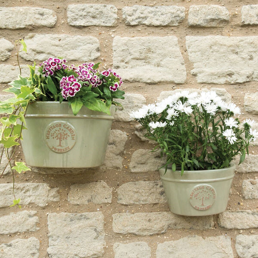 Woodlodge Edwardian Wall Planter 35cm - Mint Green